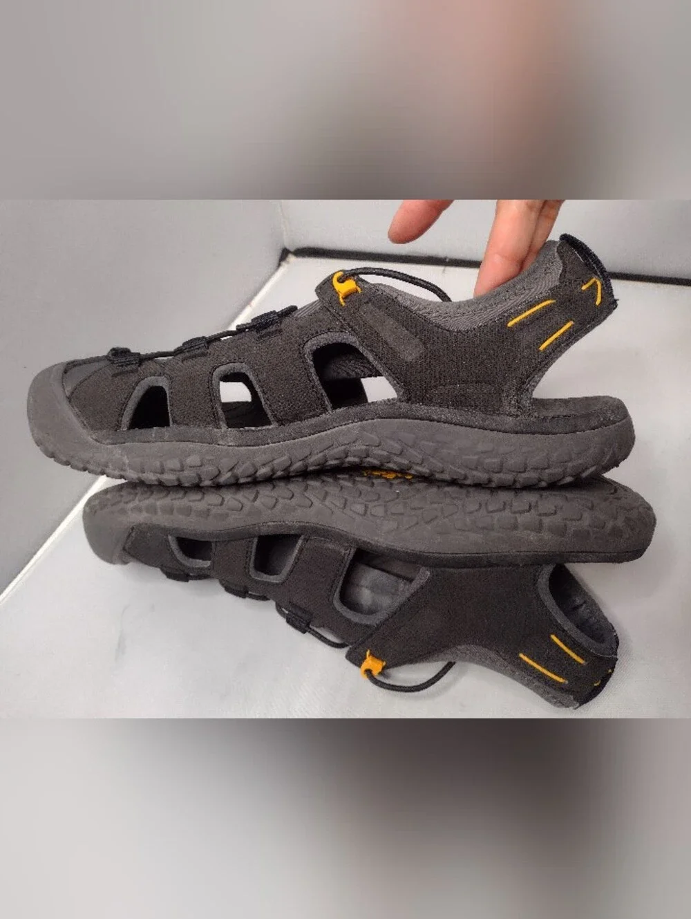 Keen Mens SOLR Water Sandals 13 Black Outdoor Aquatic Sports Gorpcore G